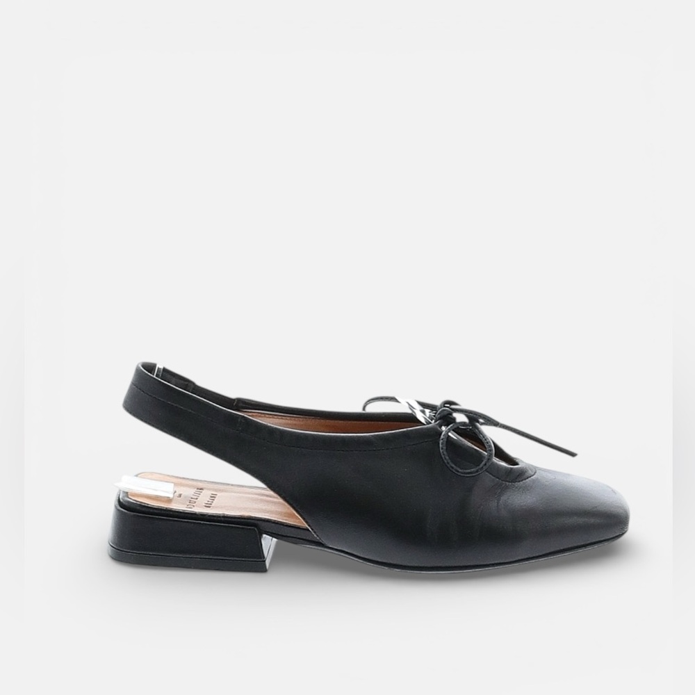 Sézane Philippine Low Mary Janes Smooth Ovine Leather in Smooth Black - Picture 6 of 11